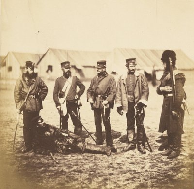 Podpułkownik Munro i oficerowie 39. pułku autorstwa Roger Fenton