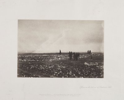 Funkcjonariusze na Lookout na Cathcarts Hill, 1855. autorstwa Roger Fenton