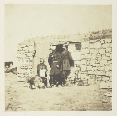 Oficerowie w sztabie generała porucznika Sir Richarda England autorstwa Roger Fenton