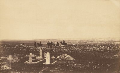 Funkcjonariusze na czujce w Cathcarts Hill autorstwa Roger Fenton