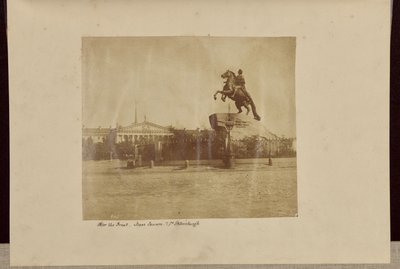 Piotr Wielki, Plac Izaaka, Petersburg [sic] autorstwa Roger Fenton