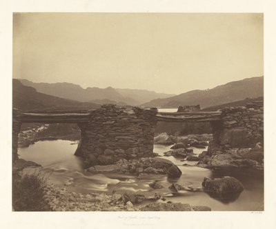 Pont-y-Garth, w pobliżu Capel Curig autorstwa Roger Fenton