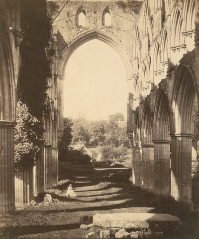 Opactwo Rievaulx, 1854. autorstwa Roger Fenton