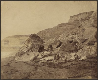 Rocken End (patrząc na zachód), Isle of Wight autorstwa Roger Fenton