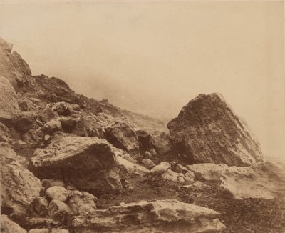 Rocken End podczas sztormu, Isle of Wight, ok. 1853 (zdjęcie) autorstwa Roger Fenton