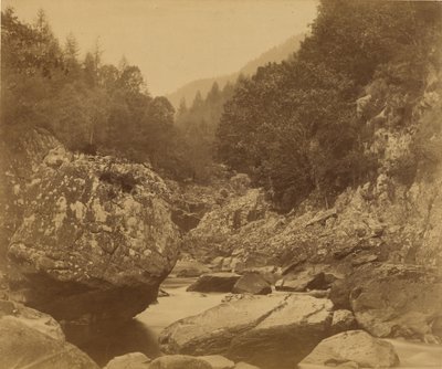 Skały w Lwgwy: Bettws-y-Coed. autorstwa Roger Fenton