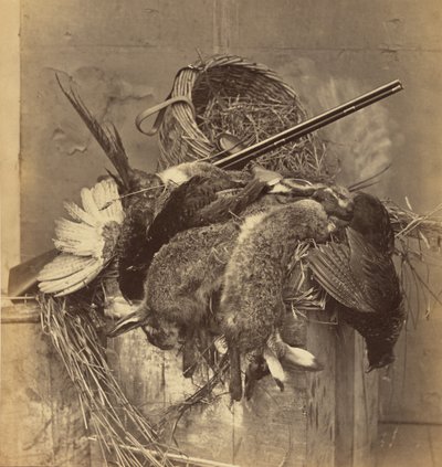 [Martwa natura z dziczyzną i bronią] autorstwa Roger Fenton