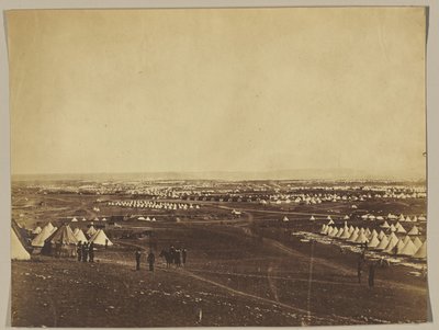 Obóz aliantów przed Sewastopolem autorstwa Roger Fenton
