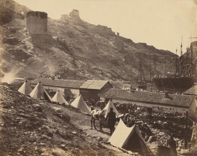 Zamek genueński, Bałakława autorstwa Roger Fenton