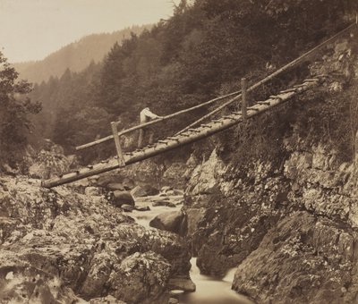 Most Górniczy, na Llugwy, Północna Walia autorstwa Roger Fenton