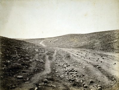 Dolina Cienia Śmierci, Krym autorstwa Roger Fenton