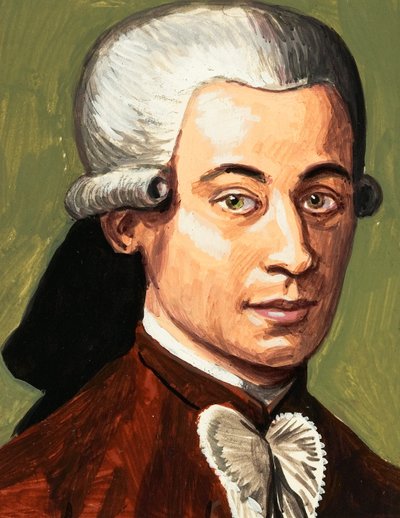 Wolfgang Amadeusz Mozart autorstwa Roger Payne