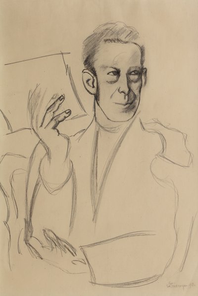 Studium do portretu Jeana-Louisa Gamperta autorstwa Roger de La Fresnaye