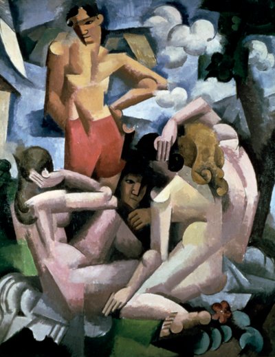 Kąpiący się, 1912. autorstwa Roger de La Fresnaye
