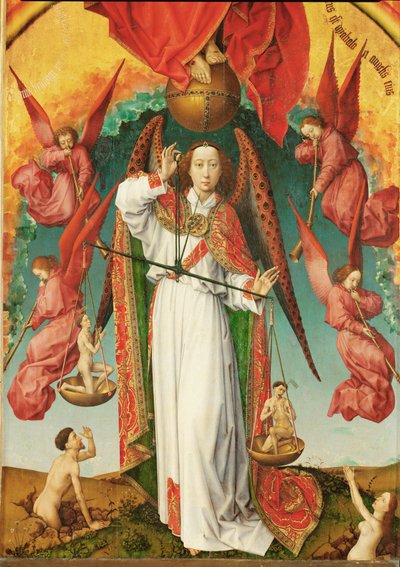 Ołtarz Sądu Ostatecznego... (olej na drewnie) autorstwa Rogier van der Weyden