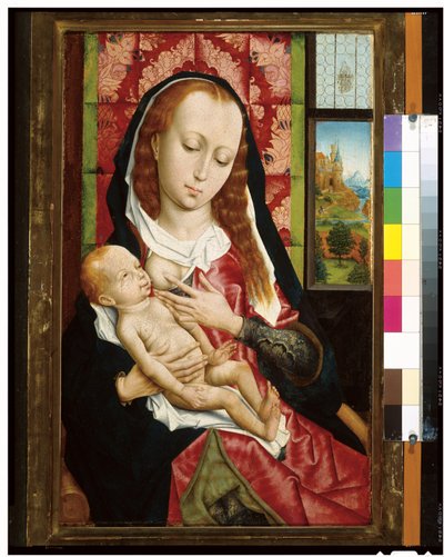 Dziewica z Dzieciątkiem, ok. 1480 autorstwa Rogier van der Weyden