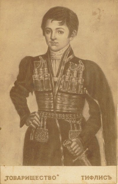 Król Herakliusz II Gruzji 1720-1798, druga połowa XIX wieku autorstwa Roinov