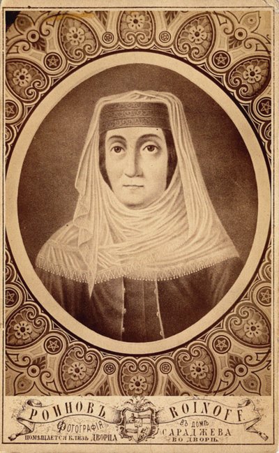 Portret Mariam Tsitsishvili, królowej Gruzji 1768-1850, druga połowa XIX wieku autorstwa Roinov