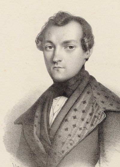 Portret pianisty i kompozytora Antoine de Kontski 1817-1899. autorstwa Romain Cazes