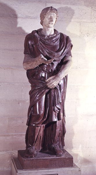 Więzień Barbarzyńca Książę, z Villa Borghese, Rzym (porfir) autorstwa Roman