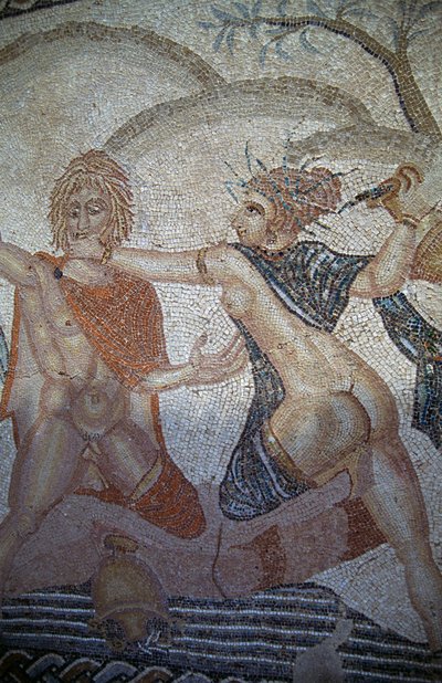 Porwanie Hylas przez nimfy, mozaika w Domu Wenus w rzymskim mieście Volubilis (Lista Światowego Dziedzictwa UNESCO autorstwa Roman