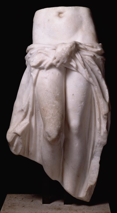 Afrodyta trzymająca swoje szaty, z Trypolisu, ok. 370-24 pne (marmur) autorstwa Roman
