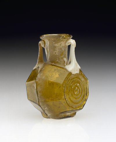 Kolba w kształcie beczki, AD 1-100 (szkło) autorstwa Roman