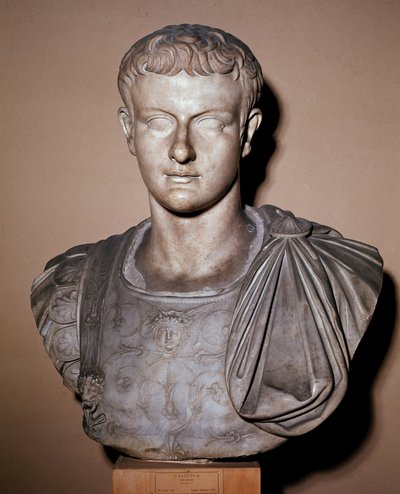 Popiersie Kaliguli (marmurowa rzeźba) autorstwa Roman