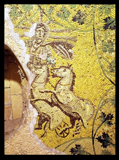 Chrystus Helios, z nekropolii przedkonstantyńskiej pod Bazyliką św. Piotra (mozaika) autorstwa Roman