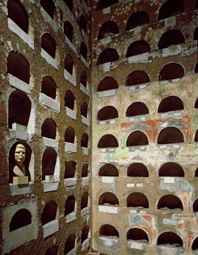 Kolumbarium Vigna Codini, początek I w. (fotografia) autorstwa Roman