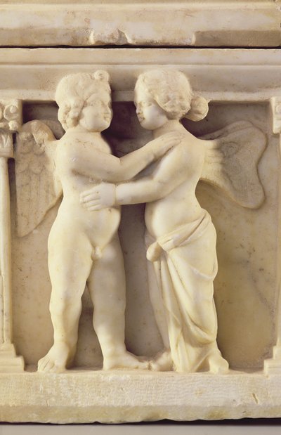 Kupidyn i Psyche, ok. 170 AD (marmur) autorstwa Roman