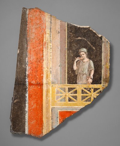 Fragment kobiety na balkonie autorstwa Roman