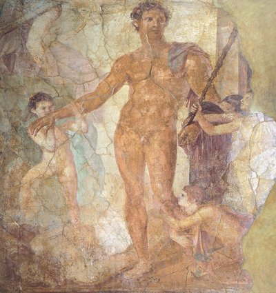 Fresk przedstawiający Tezeusza Wyzwoliciela (fresk) autorstwa Roman