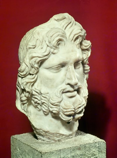 Głowa Jowisza (marmur) autorstwa Roman