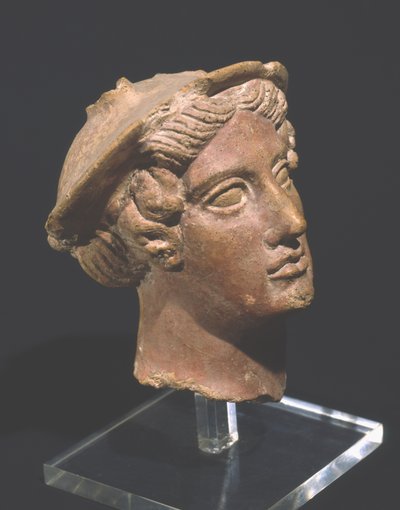 Głowa Merkurego, ze świątyni Vignole o Falerii (marmur) autorstwa Roman