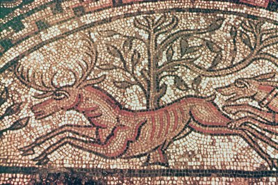 Hinton St. Mary pavement (detal) ok. 350 r. n.e. (mozaika) autorstwa Roman