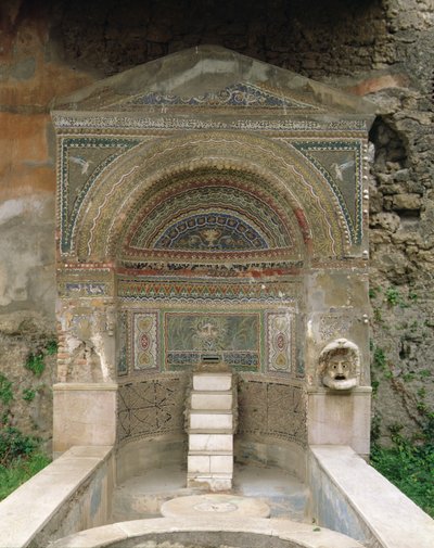 Dom Wielkiej Fontanny, Ulica Merkurego, Pompeje, Włochy (zdjęcie) autorstwa Roman