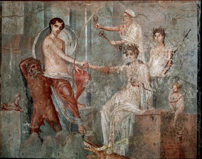 Przybycie Io do Egiptu - Fresco autorstwa Roman