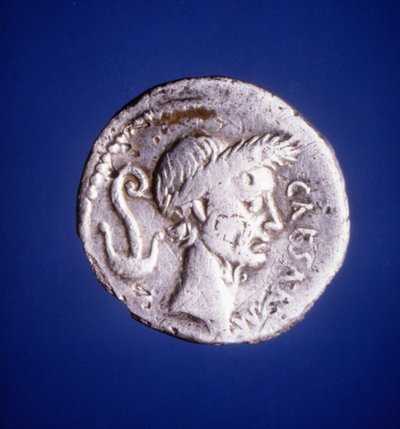 Juliusz Cezar - moneta rzymska autorstwa Roman