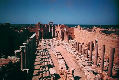 Leptis Magna, Labdah (wapień) (zdjęcie) autorstwa Roman