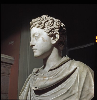 Marmurowe popiersie cesarza Kommodusa (rzeźba, II w.) autorstwa Roman