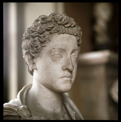 Marmurowe popiersie cesarza Kommodusa (rzeźba, II w.) autorstwa Roman