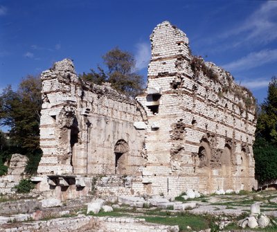 Alpy Nadmorskie: Pozostałości łaźni rzymskich z III wieku na arenach nicejskiego cimiez. autorstwa Roman