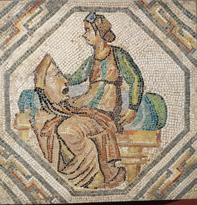 Melpomene, muza tragedii, z willi w Augusta Treverorum (mozaika) autorstwa Roman