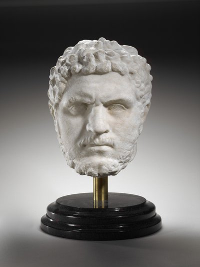 Portret Karakalli, Cesarza Cesarstwa Rzymskiego, AD 211-17 (marmur) autorstwa Roman