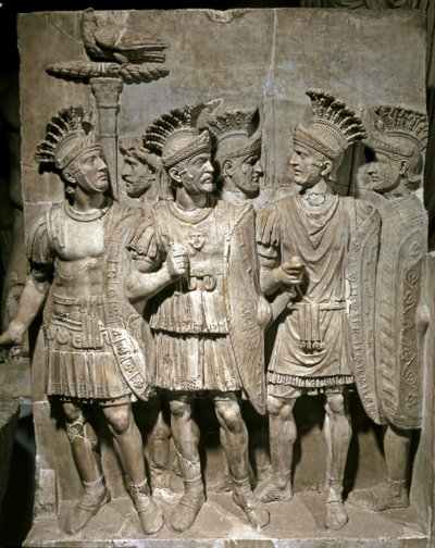 Relief pretorianów, ok. 51-52 r. n.e. (marmur) autorstwa Roman