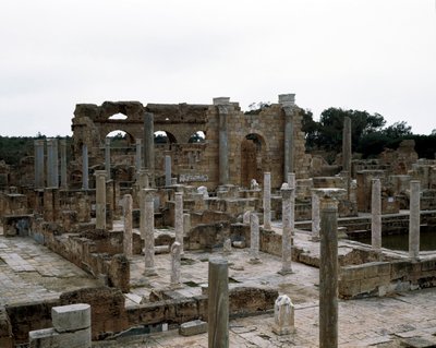 Łaźnia publiczna zbudowana za cesarza Hadriana, II wiek autorstwa Roman