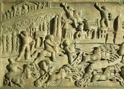Płaskorzeźba przedstawiająca gry w Circus Maximus autorstwa Roman