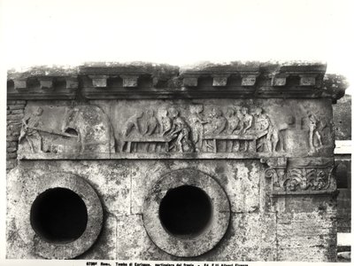 Relief z fryzu przedstawiający proces wypieku chleba, ok. 30 pne (szczegół) autorstwa Roman
