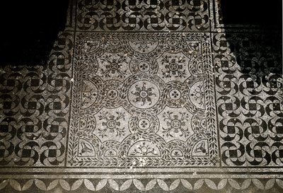 Sztuka rzymska: fragment mozaiki ziemi z Villa Adriana (Villa d